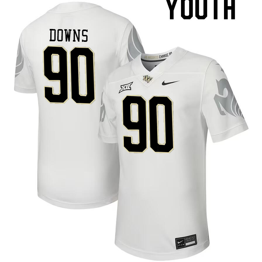 Youth #90 Marcus Downs UCF Knights Big 12 Conference College Football Jerseys Stitched-Black